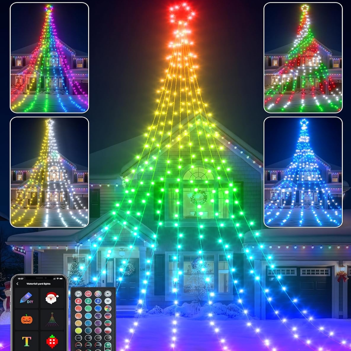 Waterfall Lights-classic string lights