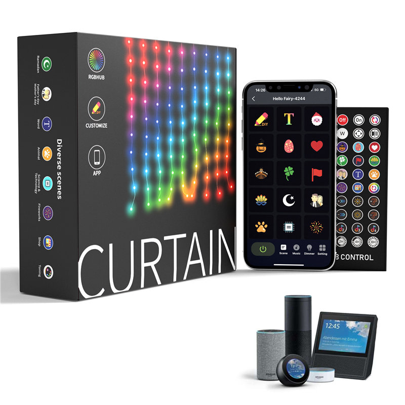 Curtain Lights 400 Leds【Wi-Fi & Bluetooth】