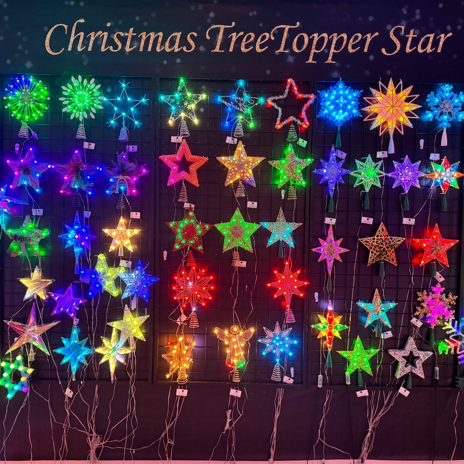 Christmas Star Tree Topper Lights