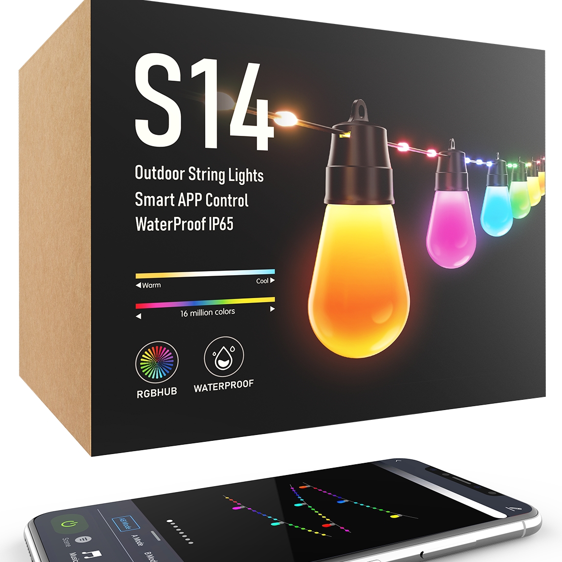 Smart S14 String Lights-Fog